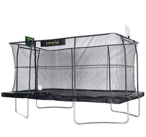 JumpKing 10' X 15' Rectangle Combo with Two Basketball Hoop  Model JK1015RCBHC2