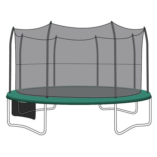 Enclosure Net for 15ft Trampolines - Fits 6 Straight-Curved Poles w/ T –  SkyBound USA